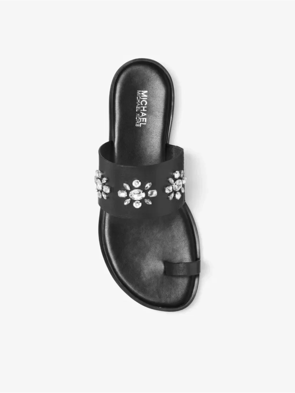 NWOT Michael Kors Black Sonya Embellished Sandal Size 7